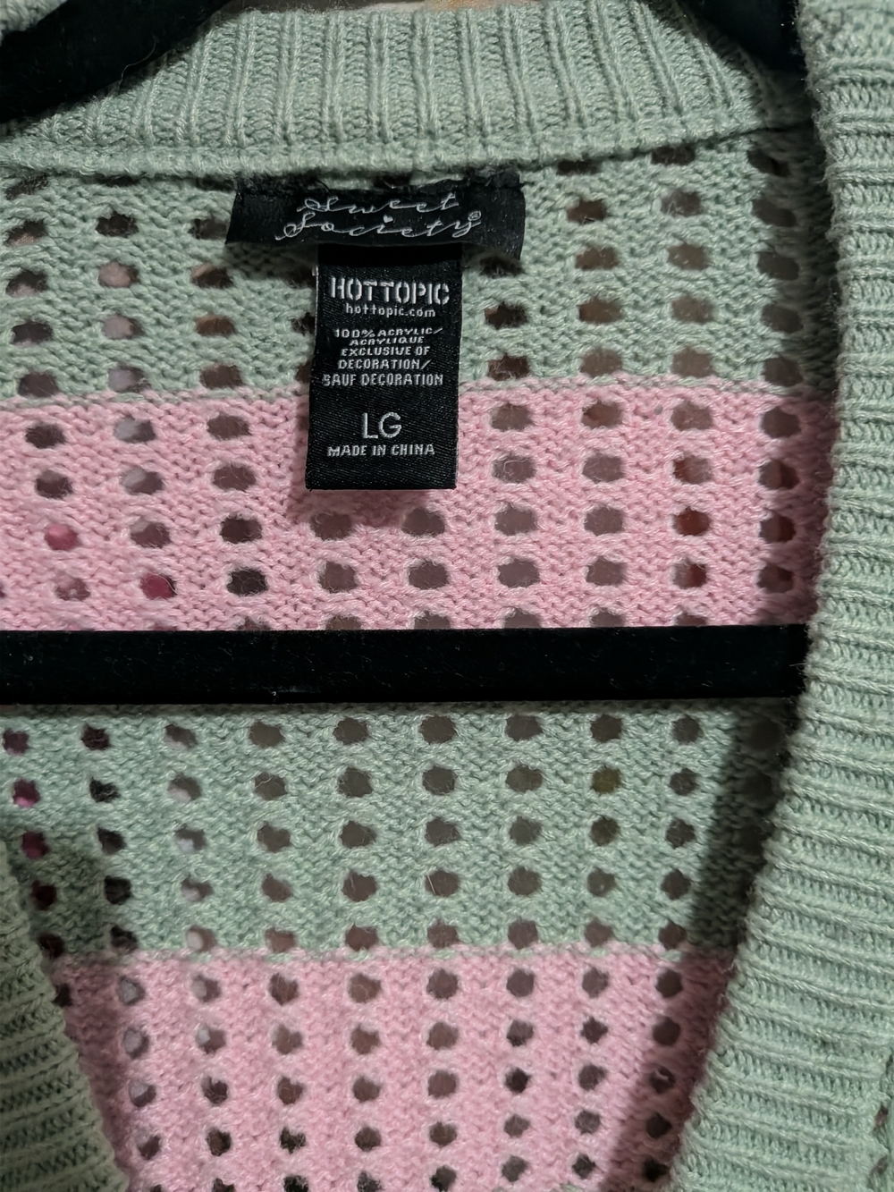 Hot Topic Mint Green & Pink Snail Mushroom Sweater Set - Picture 8 of 11